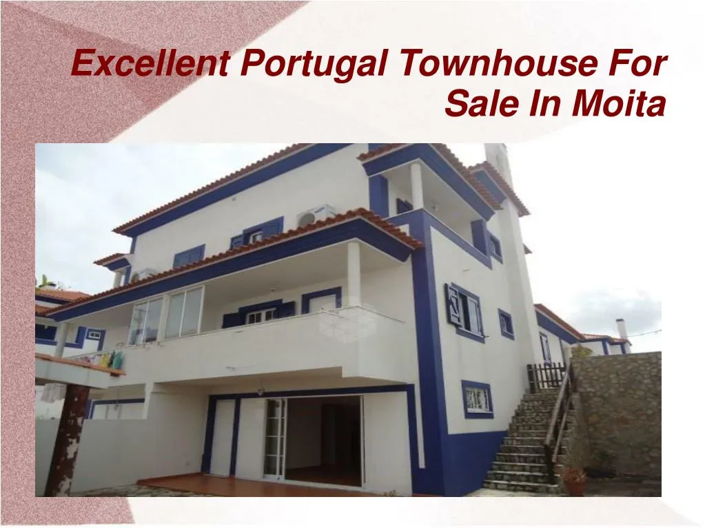 excellent portugal townhouse for sale in moita