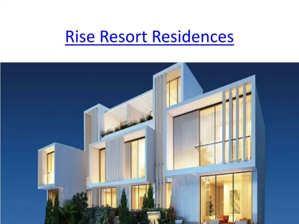 Rise Resort Residences | Rise Group | Noida Extension