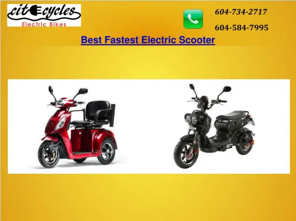 Best Fastest Electric Scooter