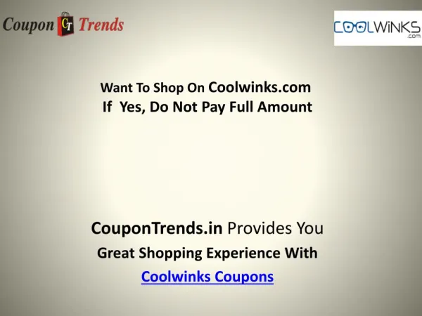 CoolWinks Coupons