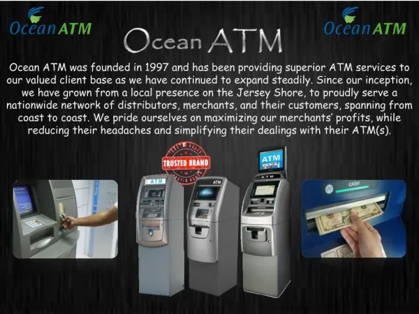ATM Machines for Sale by Ocean ATM