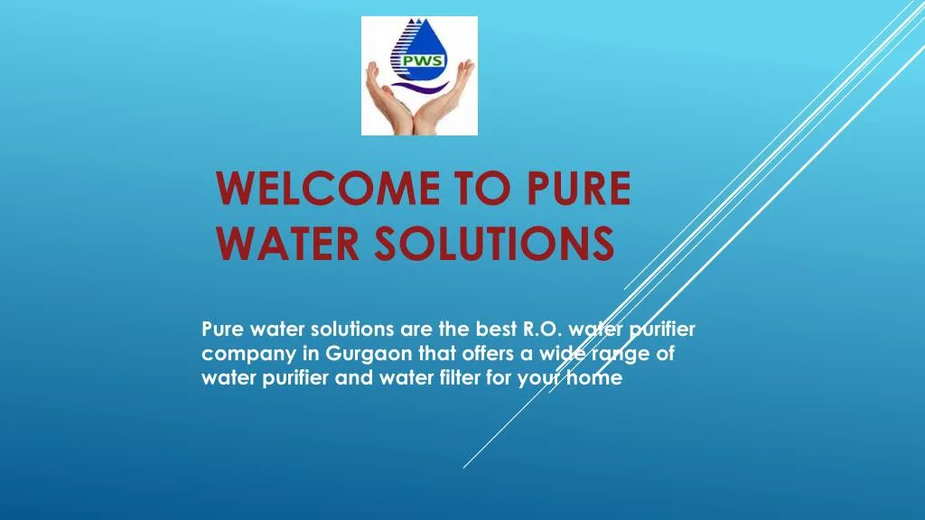 welcome to pure water solutions