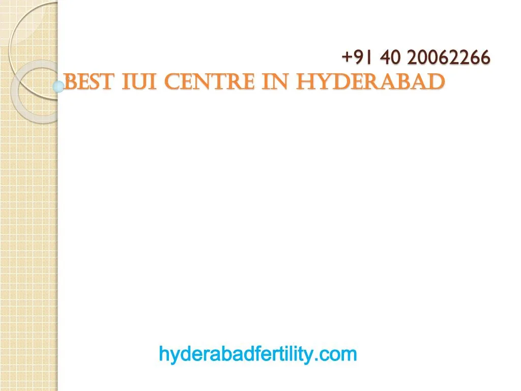 91 40 20062266 best iui centre in hyderabad