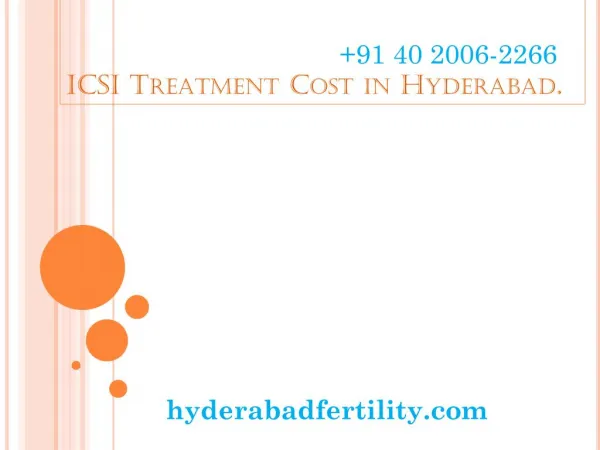 ICSI Treatment Cost in Hyderabad