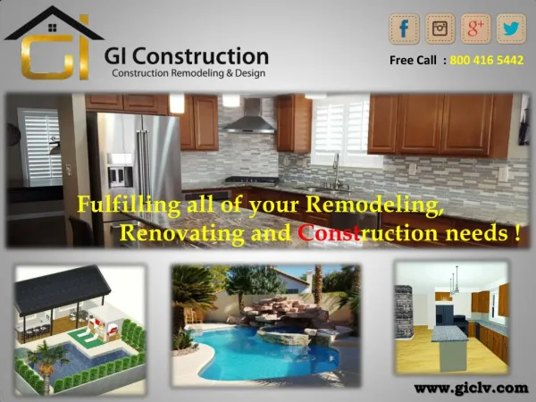 GI Construction - Remodeling and Construction Company Las Vegas
