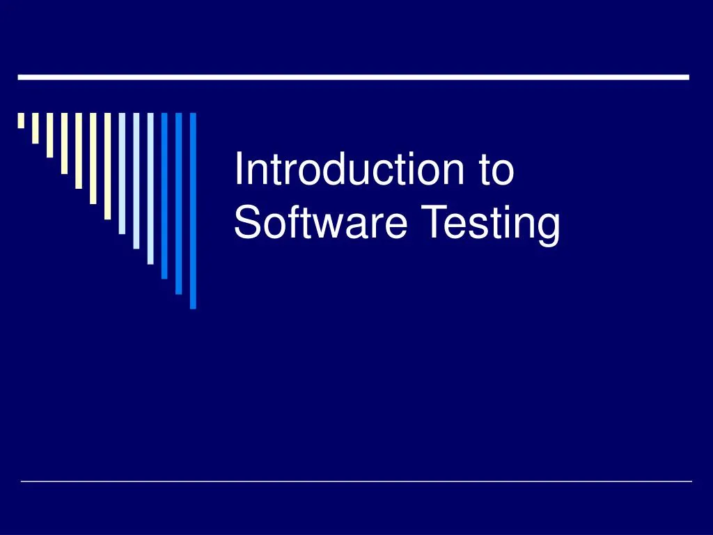 introduction to software testing
