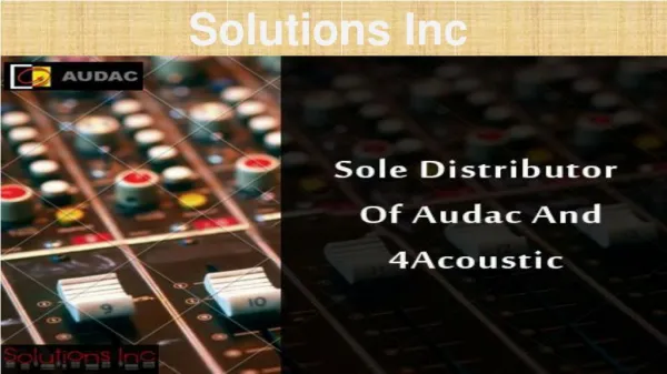 solution inc music components