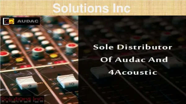 solution inc music components