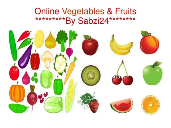Online Vegetables And Fruits By Sabzi24