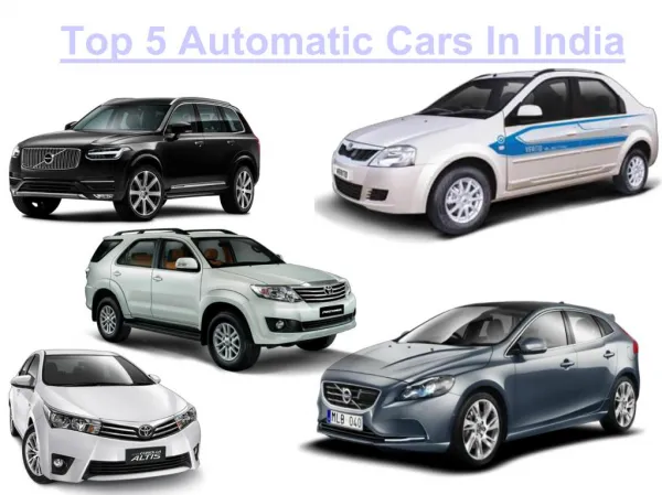 Check out New Automatic Cars In India
