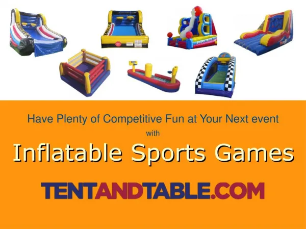 Inflatable Sports Games - A Perfect for Kids Fun Party