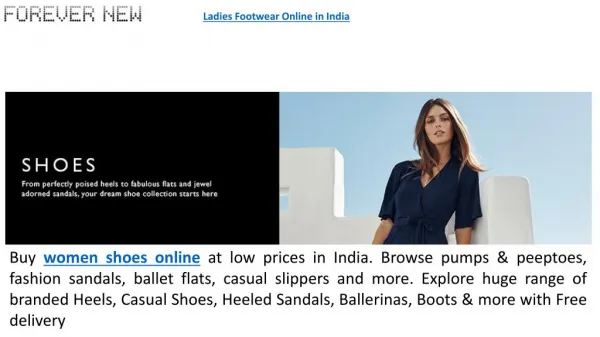 Women Shoes Online in India