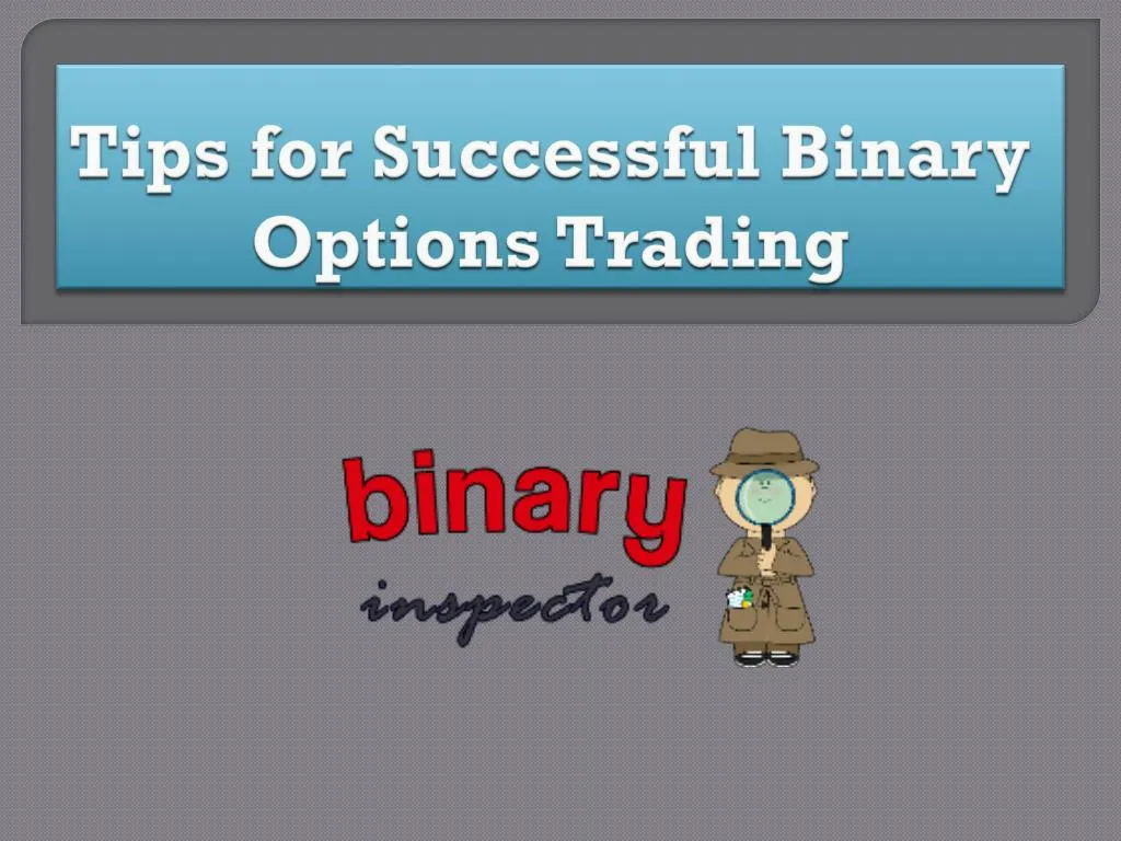 tips for successful binary options trading