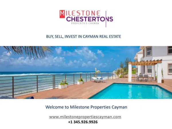 How A Professional Real Estate Company In Cayman Can Benefit You!..