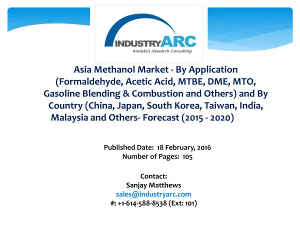 Asia Methanol Market