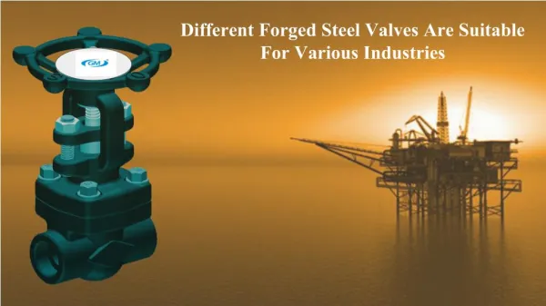 Types of Forged steel valves and it's features