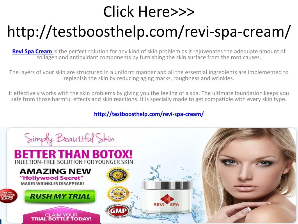 click here http testboosthelp com revi spa cream