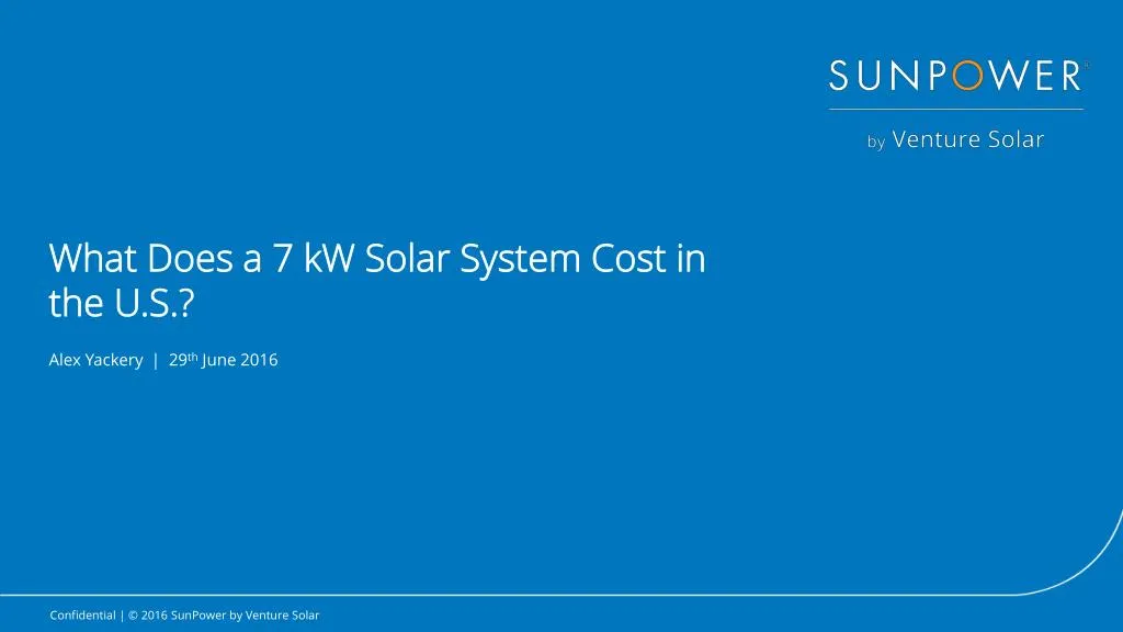 what does a 7 kw solar system cost in the u s