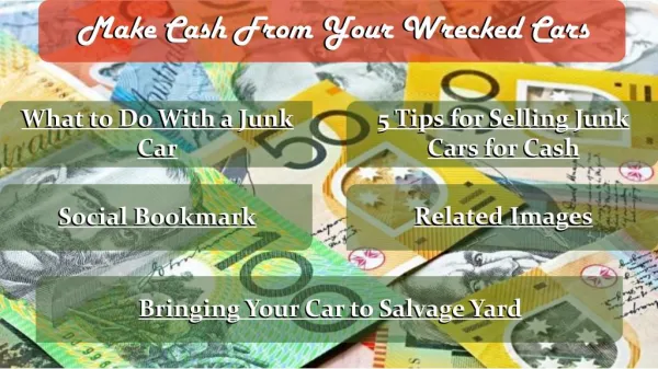 Make Cash From Your Wrecked Cars