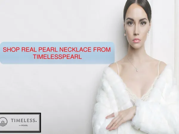 SHOP REAL PEARL NECKLACE FROM TIMELESSPEARL
