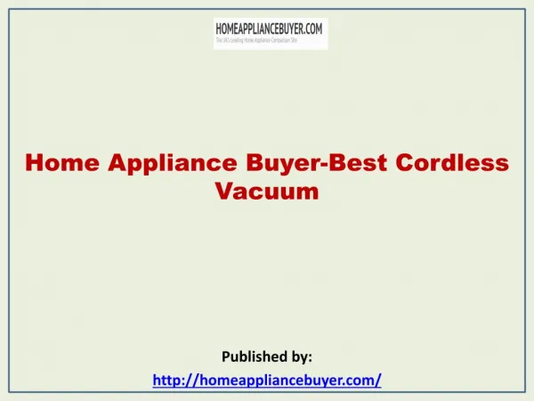 Home Appliance Buyer