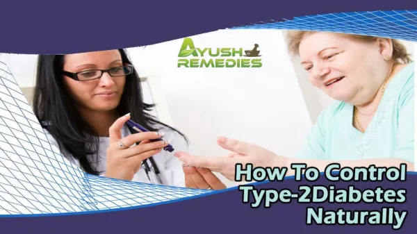 How To Control Type-2 Diabetes Naturally In Men And Women?