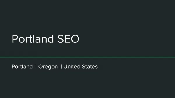 Portland SEO Services For Business