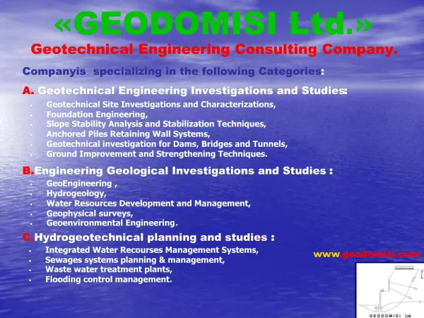 GEODOMISI Ltd. Geotechnical Engineering Consulting Company.