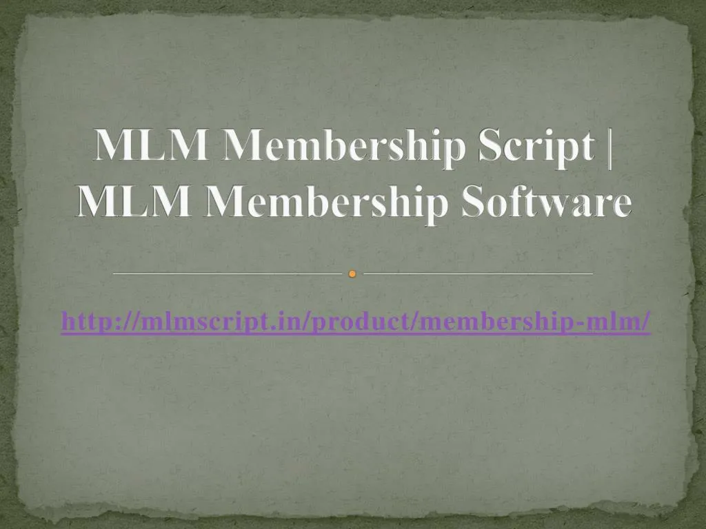 mlm membership script mlm membership software