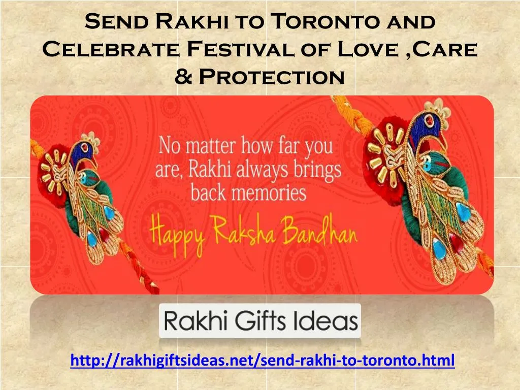 send rakhi to toronto and celebrate festival of love care protection