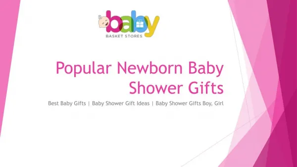 Popular Newborn Baby Shower Gifts