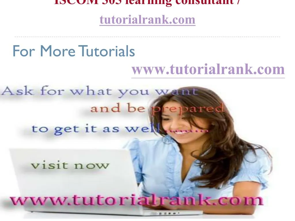 iscom 305 learning consultant tutorialrank com