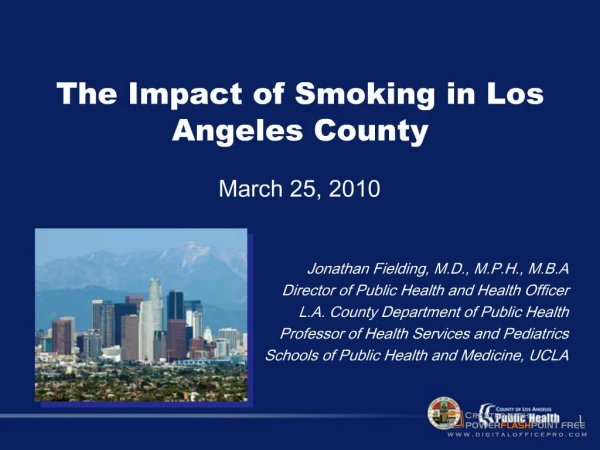 The Impact of Smoking in Los Angeles County