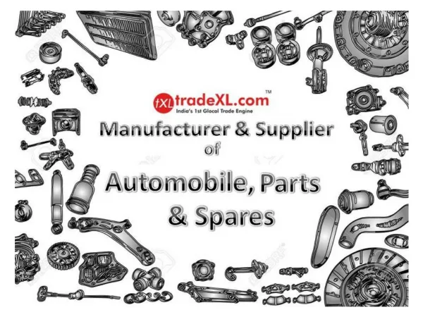 Automobile, Parts & Spares Manufacturers, Suppliers & Exporters | Auto Parts
