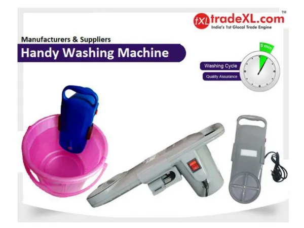 Handy Washing Machine Manufacturer, Supplier & Exporter in India | TradeXL