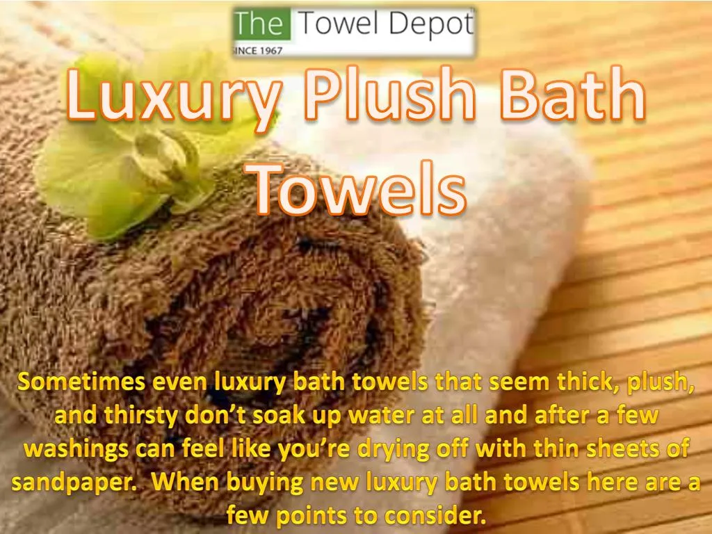 luxury plush bath towels