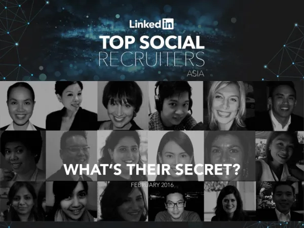 Linkedin top social recruiters