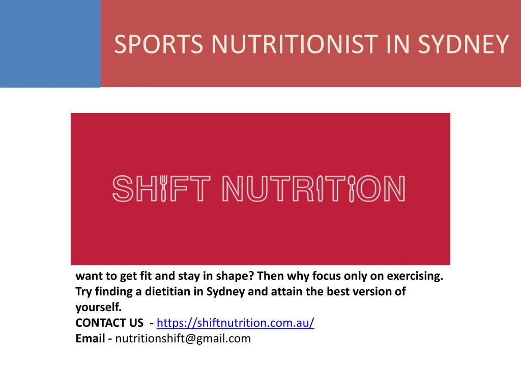 sports nutritionist in sydney