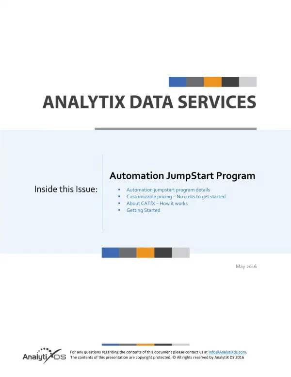 Automation Jumpstart Program