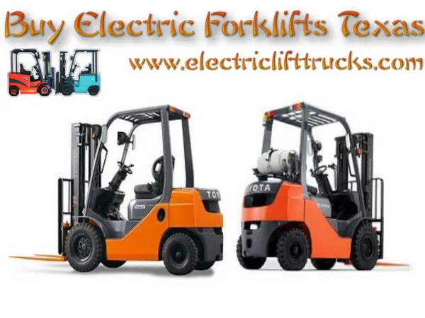 Buy Electric Forklifts Texas