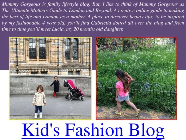 Kid's Fashion Lifestyle Blog