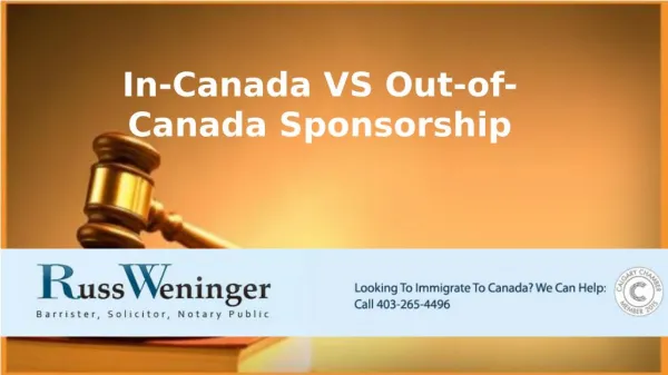 Sponsorship To Canada