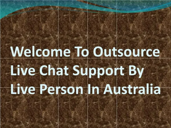 24/7 Live Chat Support Australia | Live Chat By Live Person