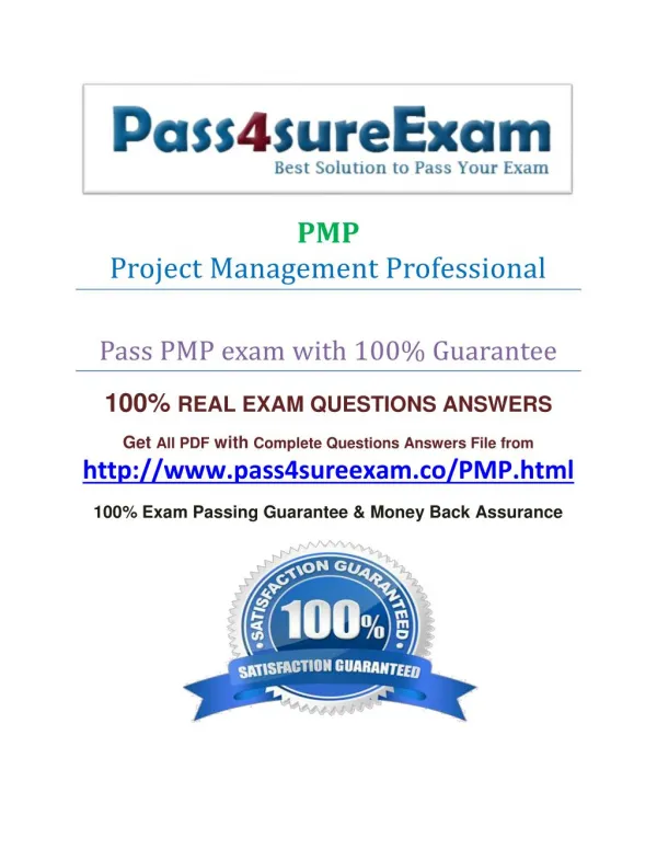Pass4sure PMP Study Guide