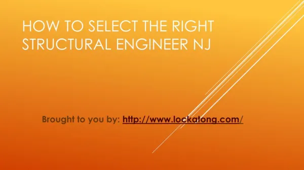 How To Select The Right Structural Engineer