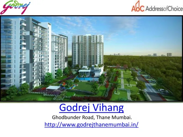 Godrej Properties New Project Launch Godrej Vihang in Mumbai