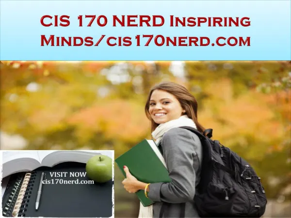 CIS 170 NERD Inspiring Minds/cis170nerd.com