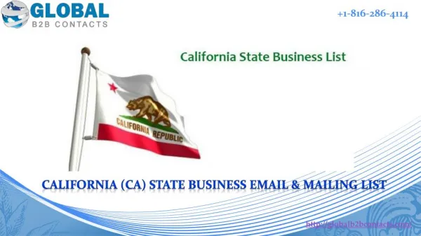 California State Business Email & Mailing List
