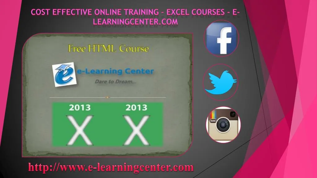 cost effective online training excel courses e learningcenter com