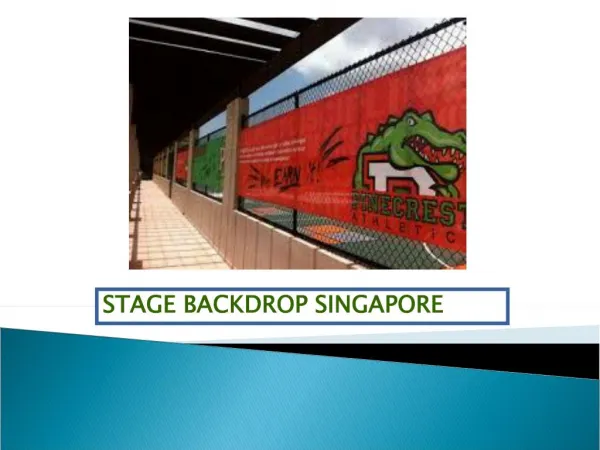 The Reasons Why Everyone Loves Stage Backdrops